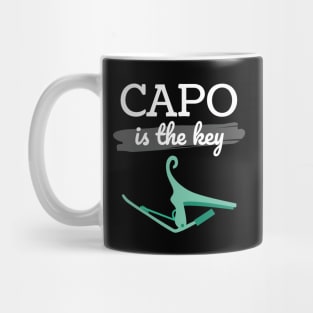 Capo is the Key Mint Green Capo Dark Theme Mug